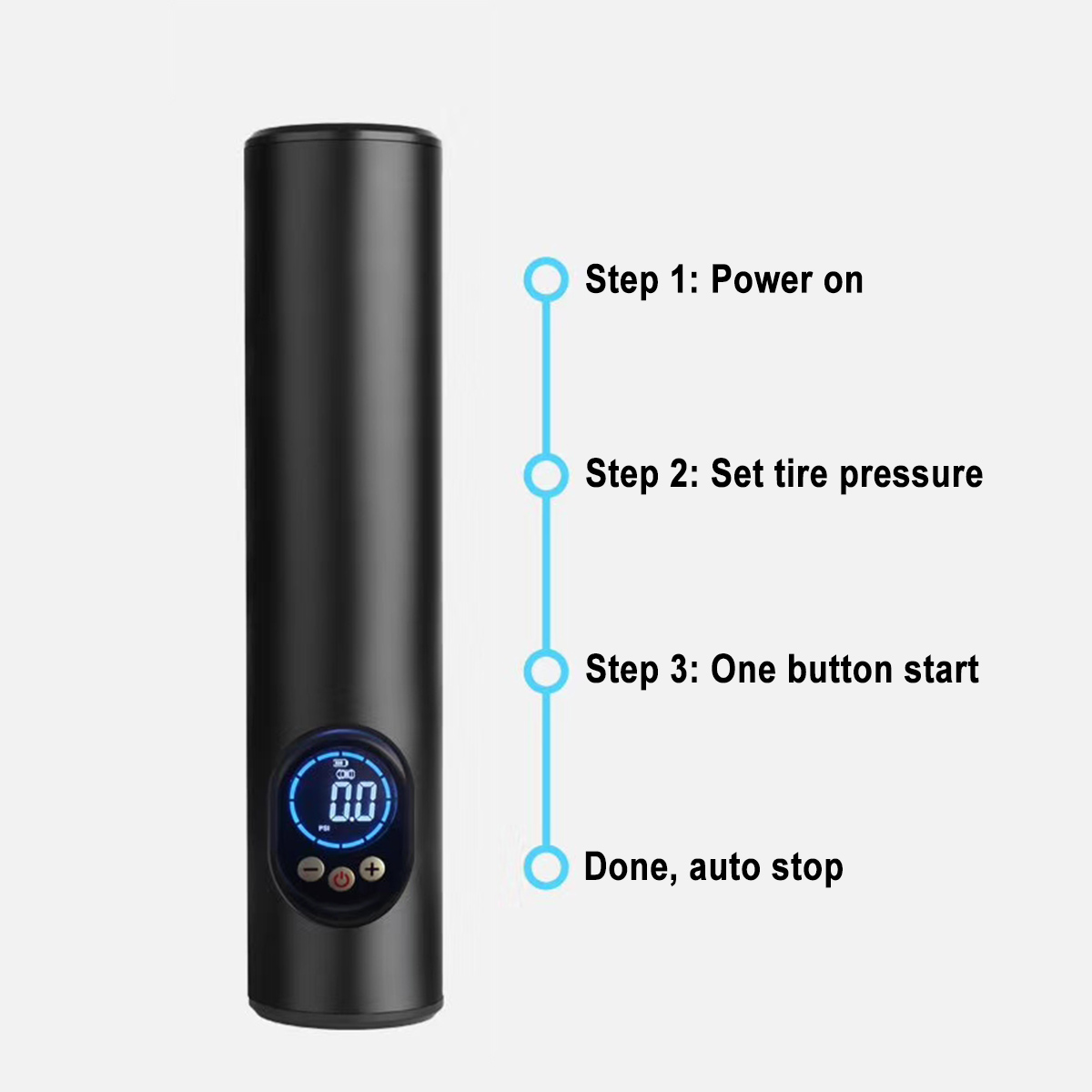 12V-150PSI-20Lmin-3-Button-Car-Tyre-Inflator-Cordless-Portable-Handheld-Inflatable-Air-Pump-1633734