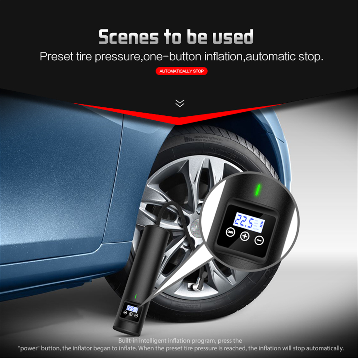 12V-150PSI-20Lmin-Rechargeable-Portable-Compressor-Digital-Air-Pump-For-Car-Bicycle-with-LED-Light-L-1714181