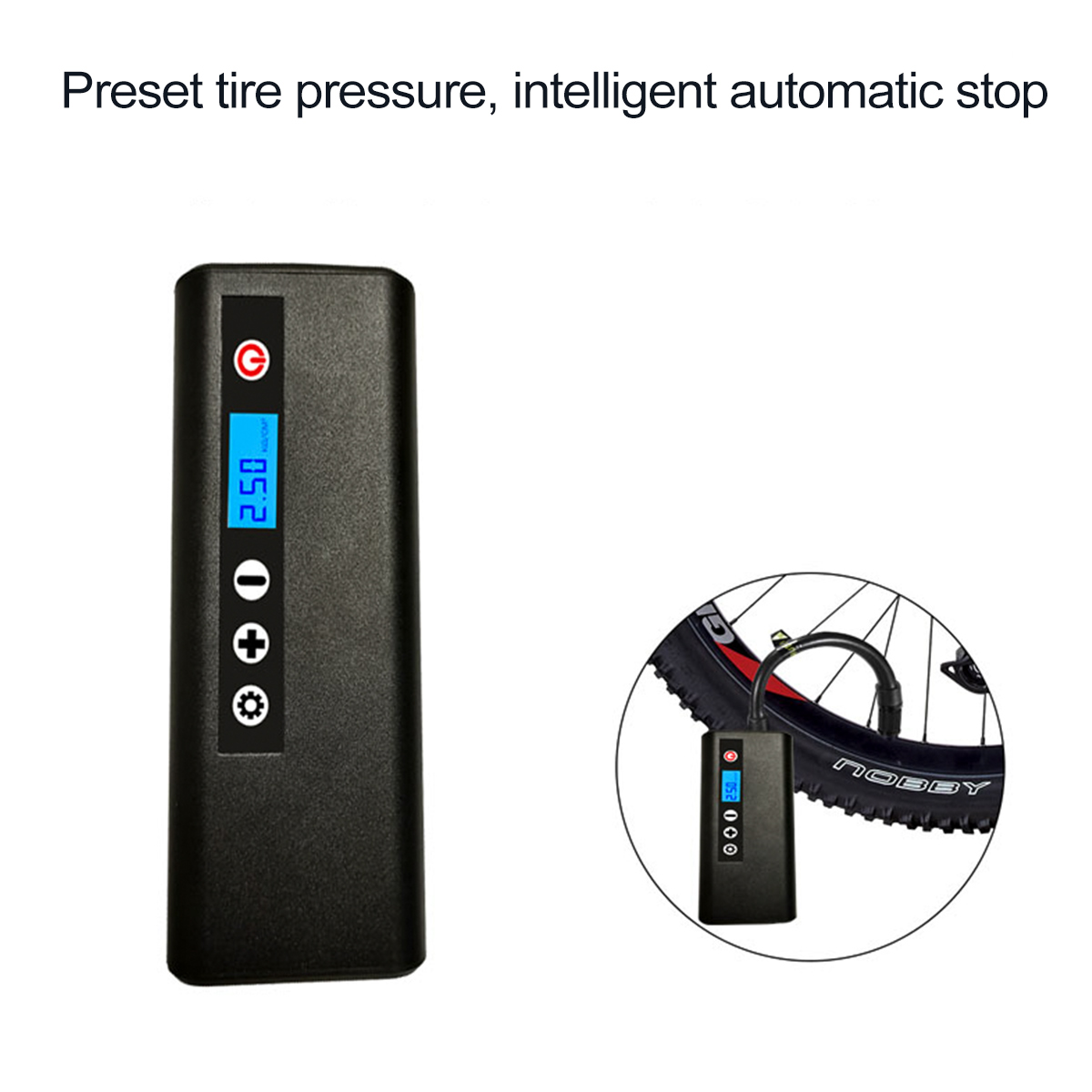 12V-150PSI-35Lmin-60W-80LM-Air-Compressor-Protable-Rechargeable-Electric-Air-Pump-Mini-Compressor-In-1754989