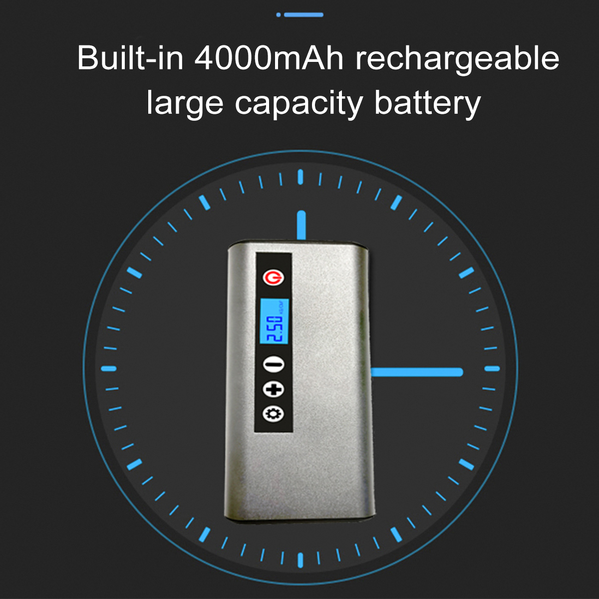 12V-150PSI-35Lmin-60W-80LM-Air-Compressor-Protable-Rechargeable-Electric-Air-Pump-Mini-Compressor-In-1754989