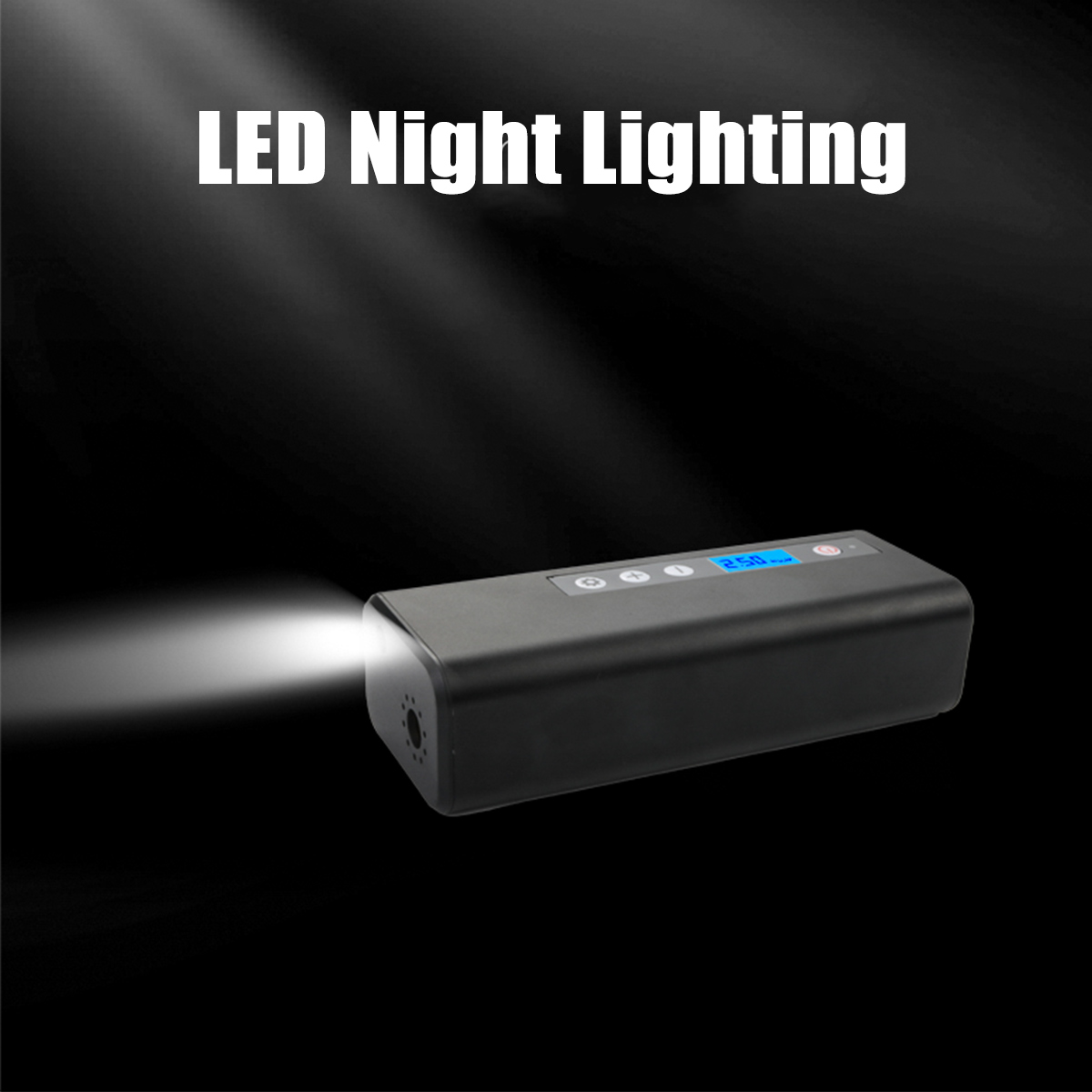 12V-150PSI-35Lmin-60W-80LM-Air-Compressor-Protable-Rechargeable-Electric-Air-Pump-Mini-Compressor-In-1754989