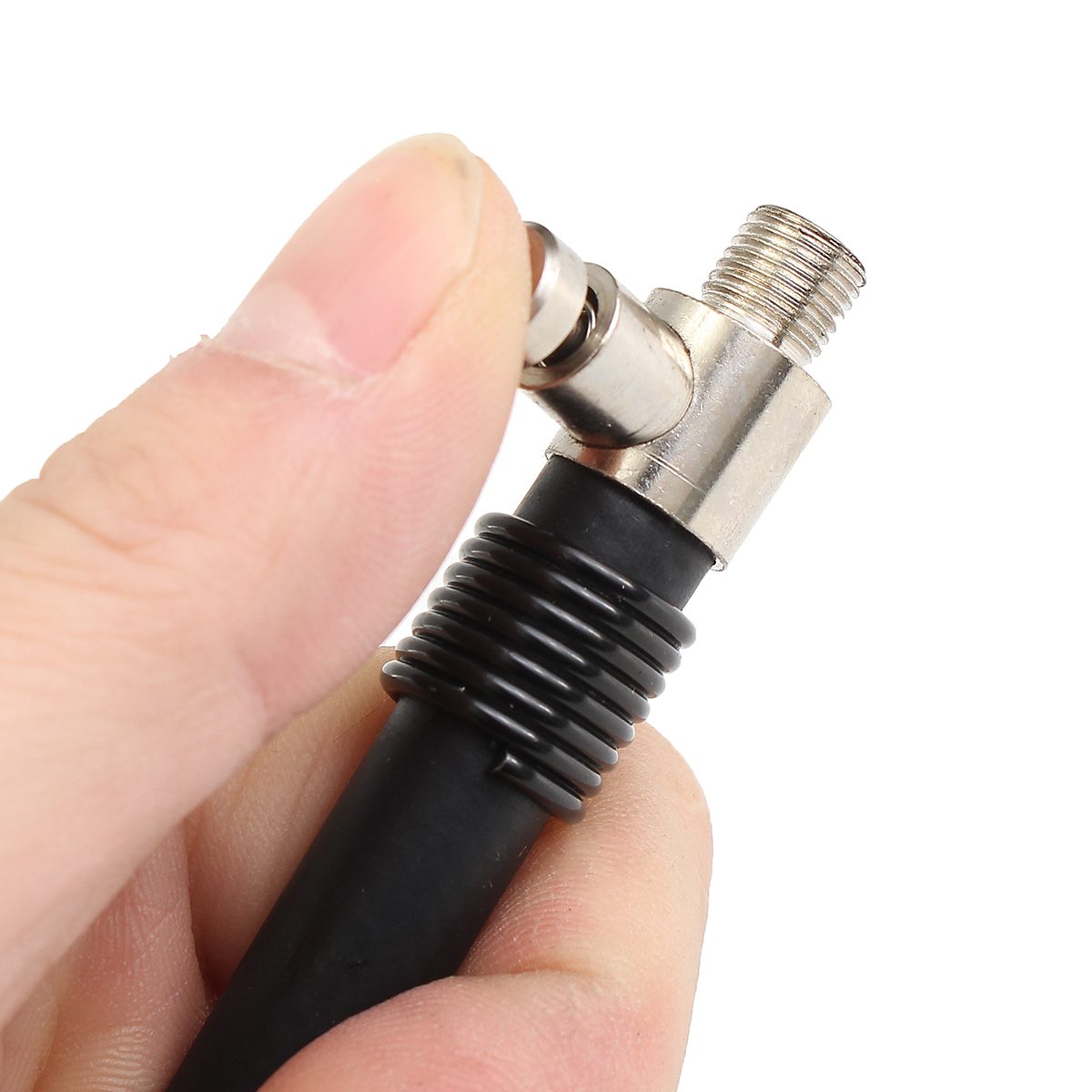 Air-Tire-Hose-Inflator-Rubber-For-Motorcycle-Car-With-Clip-Universal-1202578