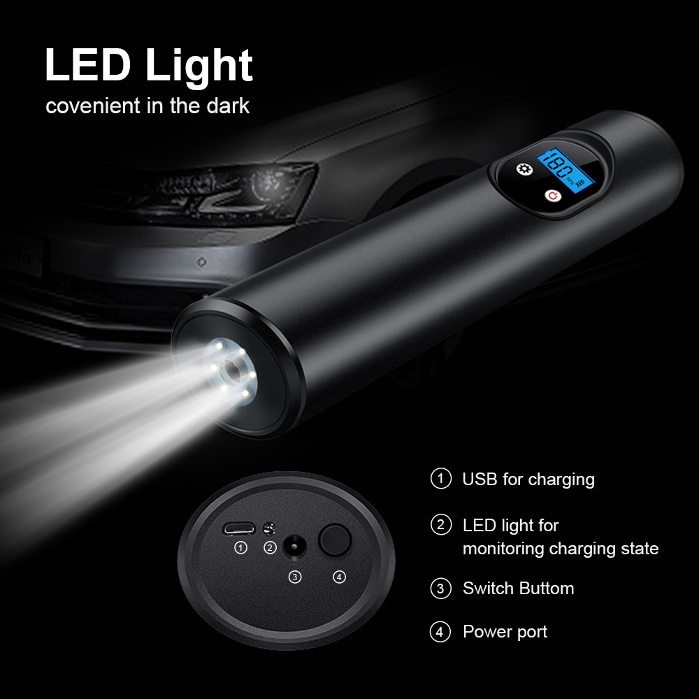 Enusictrade-6000mAh-12V-150PSI-20Lmin-Portable-Air-Compressor-Pump-LED-Night-Vision-Cordless-Digital-1549663