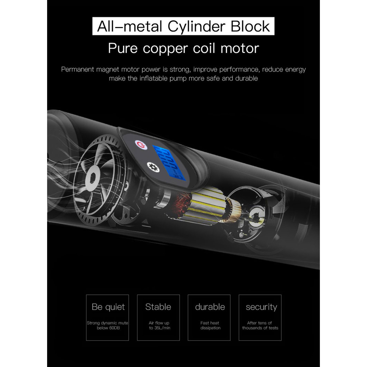 Enusictrade-6000mAh-12V-150PSI-20Lmin-Portable-Air-Compressor-Pump-LED-Night-Vision-Cordless-Digital-1549663