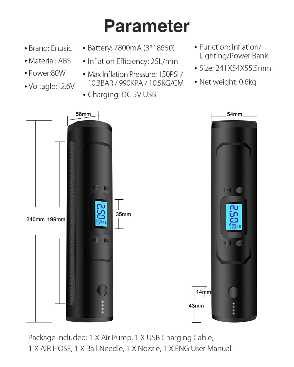 Enusictrade-7800mAh-Cordless-25Lmin-150PSI-Portable-Air-Compressor-Pump-LED-Power-Bank-Digital-Tyre--1684162