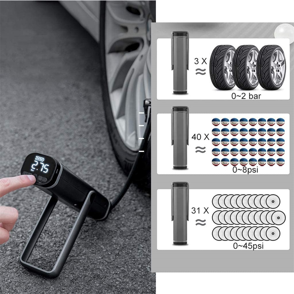 Itutn-150PSI-2000mAh-Portable-Cordless-Digital-Air-Compressor-Pump-Electric-Tire-Inflator-LED-Auto-S-1816537
