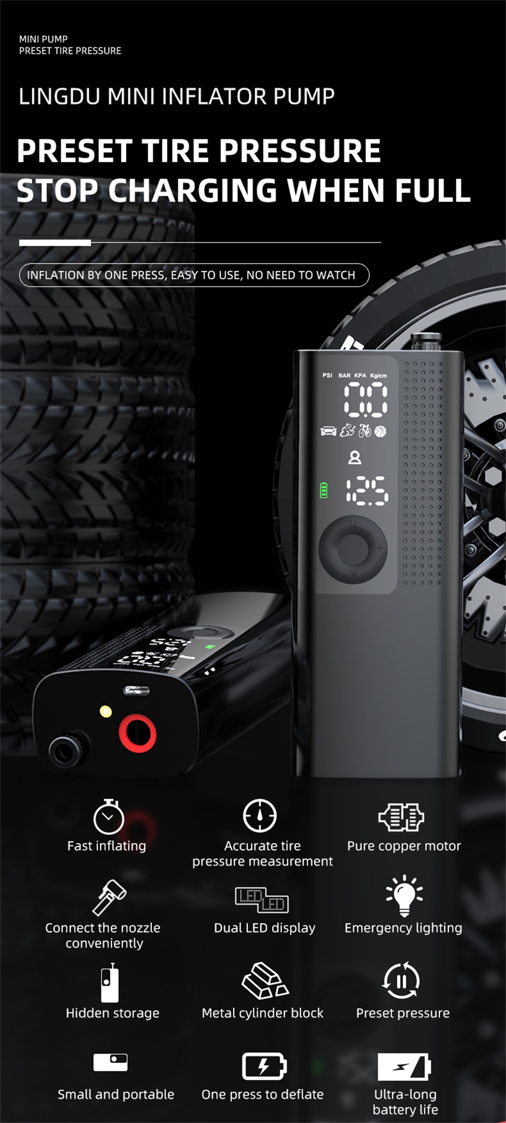 Newo-120PSI-Portable-Inflatable-Pump-2000mAh-with-LED-Light-Multi-function-Digital-Display-Mini-Air--1789111