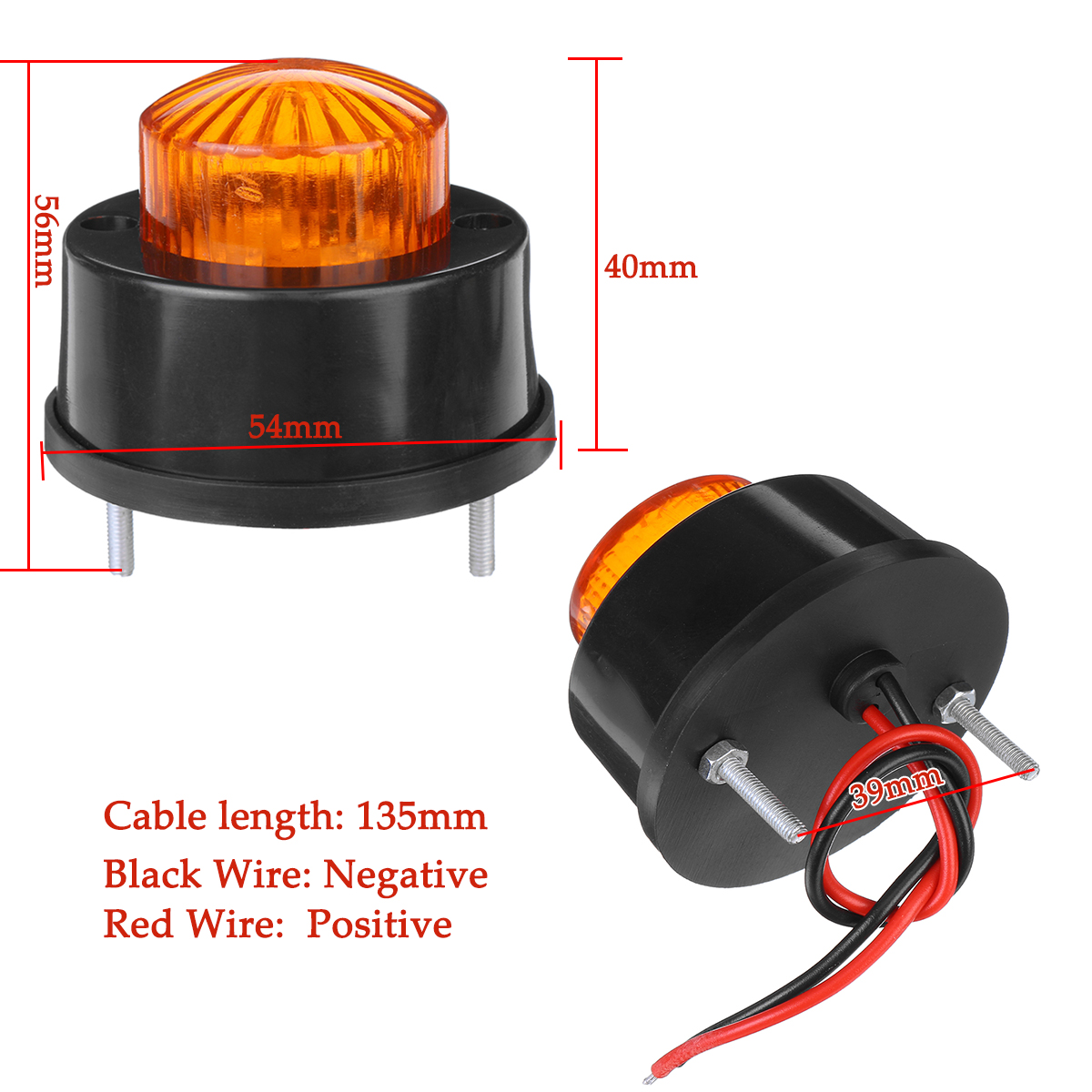 10-30V-5LED-Side-Marker-Light-Lamp-Truck-Trailer-Caravan-Lorry-Van-1697237
