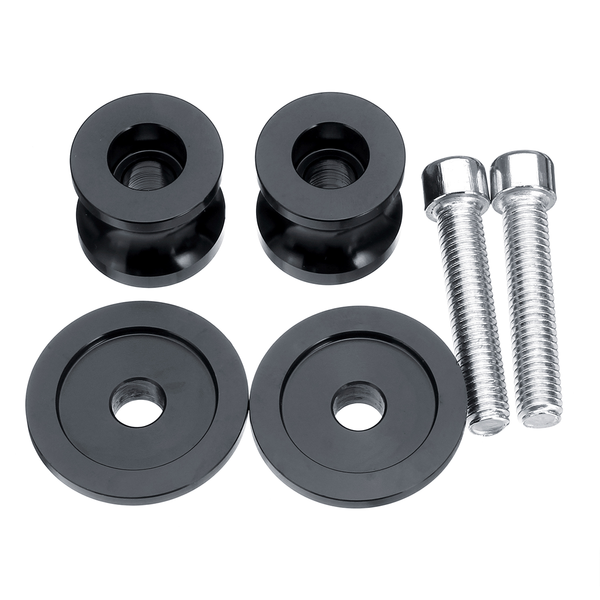 M8x125mm-Motorcycle-Swing-Arm-Slider-Paddock-Stand-Bobbin-Adapter-Spools-1424584