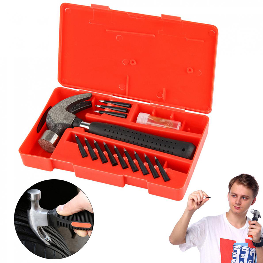 12pcs-Vacuum-Tire-Emergency-Fast-Repair-Leak-filling-Car-Tyre-repairing-Nails-Tool-Kit-with-Claw-Ham-1821017