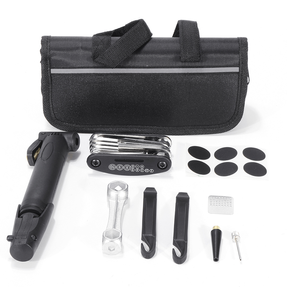 Repair-Set-Tool-kits-Tyre-Tube-Tool-Pump-Patch-Kit-Lever-Cycle-Punch-Cycling-Bike-1531514