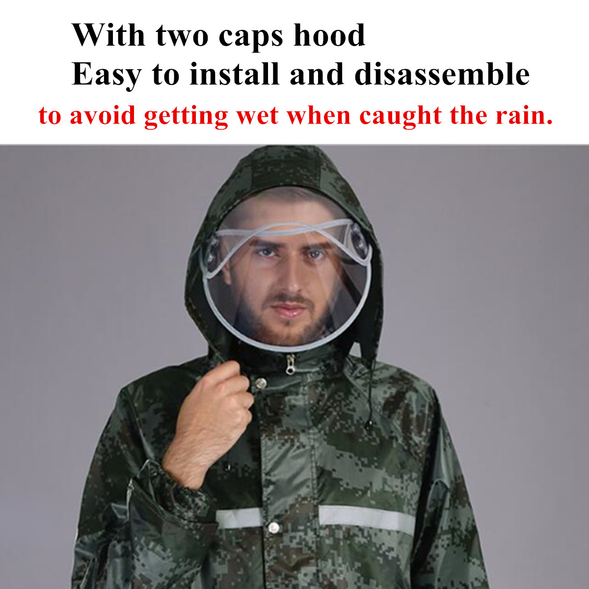 Camouflage-Raincoat-Camping-Hiking-Motorcycle-With-Waterproof-Face-Mask-Adult-Rainwear-Suits-1453921