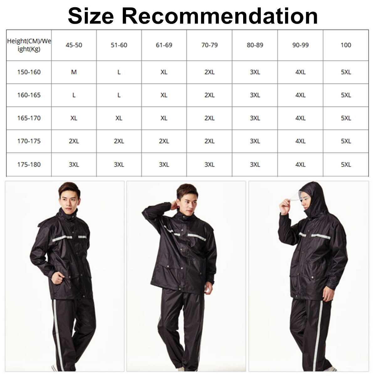 Motorcycle-Raincoat-Windproot-Waterproof-Hiking-Camping-Walking-Outdoor-Coat-L-3XL-1331412