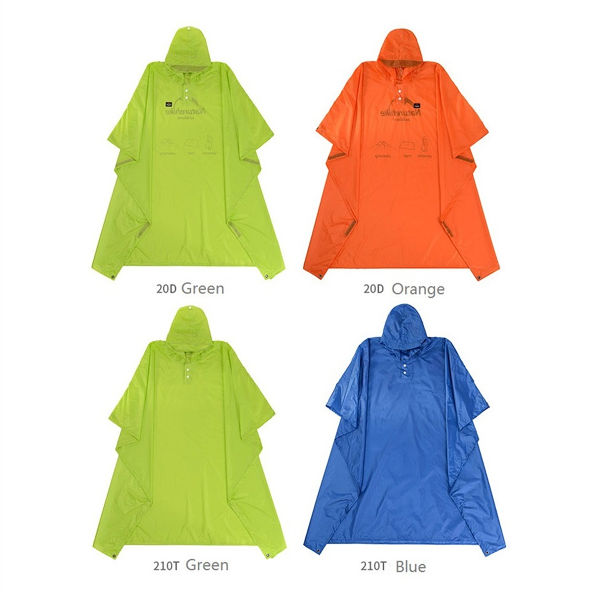 Naturehike-270T20D-3-in-1-Raincoat-Waterproof-Backpack-Cover-Outdoor-Awning-Camping-Mini-Tarp-Sun-Sh-1535685