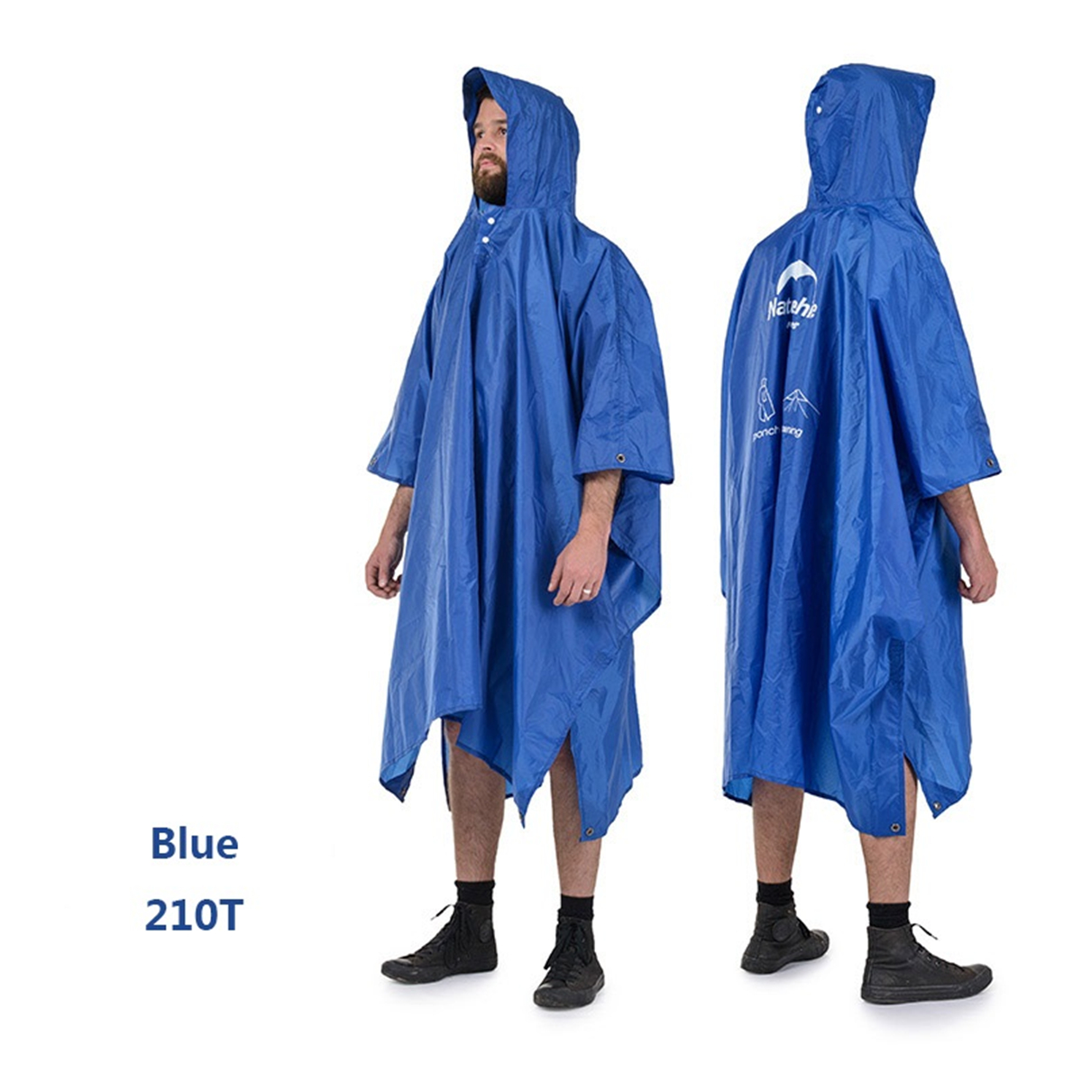 Naturehike-270T20D-3-in-1-Raincoat-Waterproof-Backpack-Cover-Outdoor-Awning-Camping-Mini-Tarp-Sun-Sh-1535685