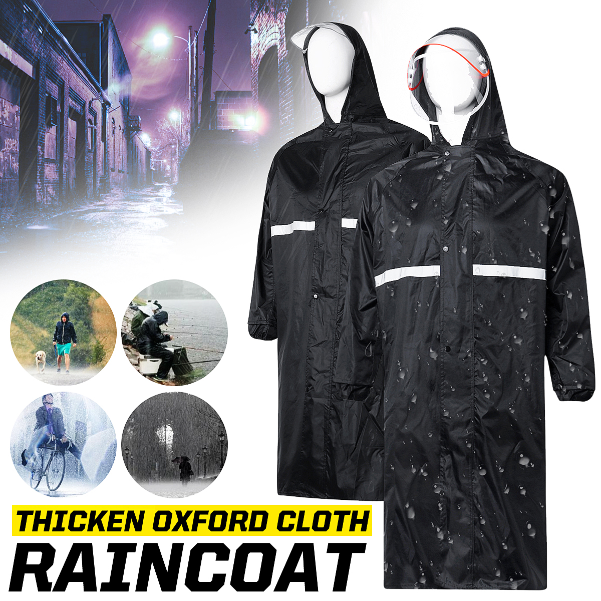 Reflective-Waterproof-Rainsuit-Rain-Pants-Anti-UV-Riding-Raincoat-Cover-With-Hat-1755798