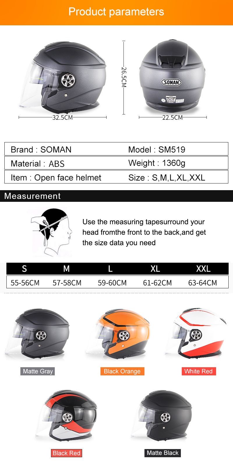 SOMAN-SM519-ECE-Double-Lens-Motorcycle-Half-Face-Helmet-1574590