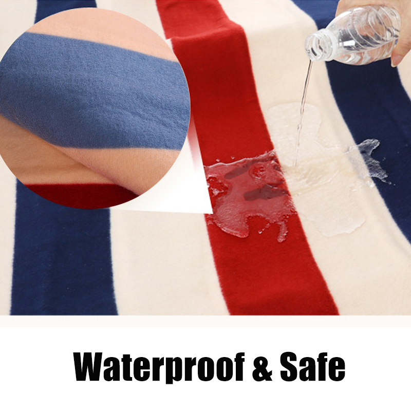 3-Gears-Control-Electric-Blanket-Heated-Mat-Waterproof-Luxury-Flannel-Comfort-Single-1544658