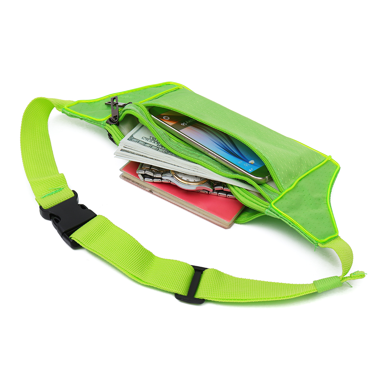 3-Modes-EL-Cold-Light-Sport-Waist-Bag-Outdoor-Climb-Hiking-Ultra-thin-Anti-theft-1458855