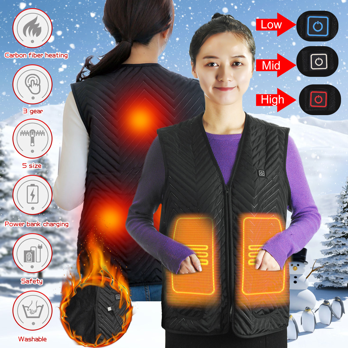 5-Pads-Heated-Sleeveless-Vest-Unisex-Thermostatic-Heating-USB-Intelligent-3-Gear-MLXL2XL3XL-1543928