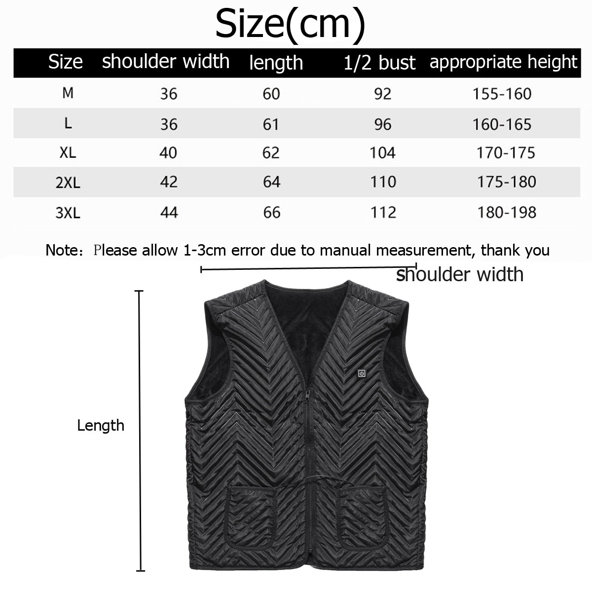 5-Pads-Heated-Sleeveless-Vest-Unisex-Thermostatic-Heating-USB-Intelligent-3-Gear-MLXL2XL3XL-1543928