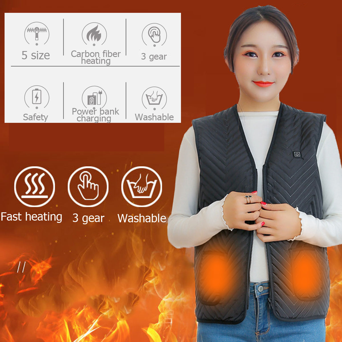 5-Pads-Heated-Sleeveless-Vest-Unisex-Thermostatic-Heating-USB-Intelligent-3-Gear-MLXL2XL3XL-1543928