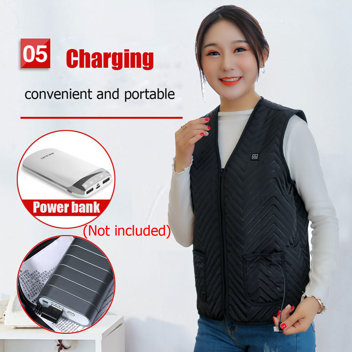 5-Pads-Heated-Sleeveless-Vest-Unisex-Thermostatic-Heating-USB-Intelligent-3-Gear-MLXL2XL3XL-1543928