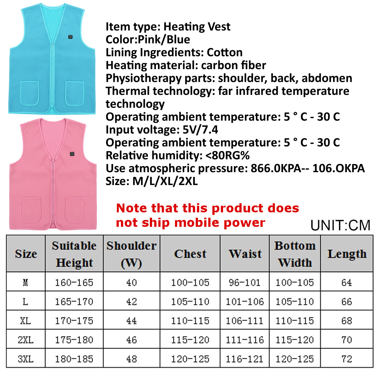 BluePink-Unisex-Electric-Battery-Heated-Heating-Pad-Vest-Winter-Warm-Up-Jacket-Warmer-1605600