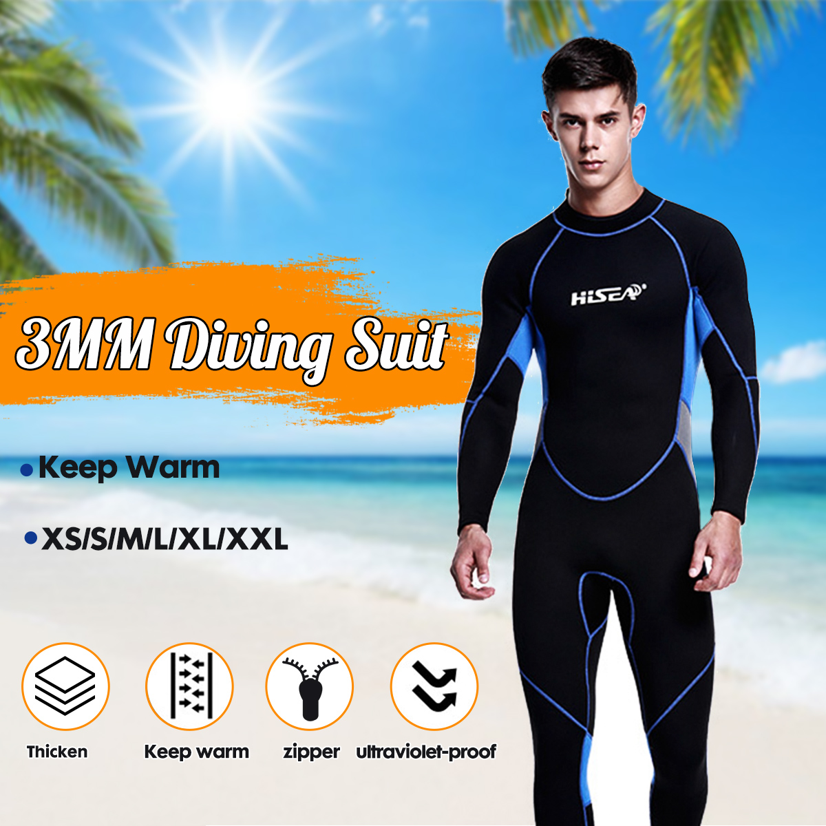 Men-3mm-Thicken-Diving-Suit-Set-Surfing-Swimming-Warm-Waterproof-Swimwear-1630976