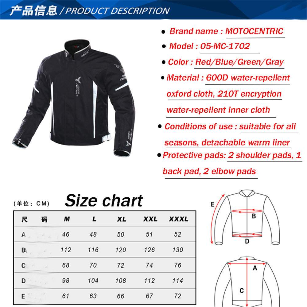 Motocentric-Waterproof-Jacket-Gear-Protection-Breathable-Keep-Warm-Reflective-Strap-1374897