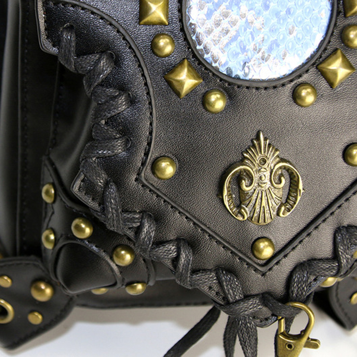 Motorcycle-Steampunk-Waist-Bag-PU-Leather-Handbag-Shoulder-Gothic-Retro-Victorian-Style-1637530