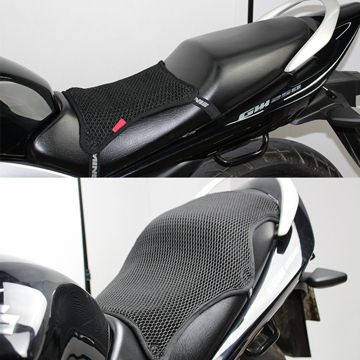 SMLXL-3D-Honeycomb-Universal-Motorcycle-Cool-Seat-Cover-Mesh-Cushion-Breathable-Pad-1530287