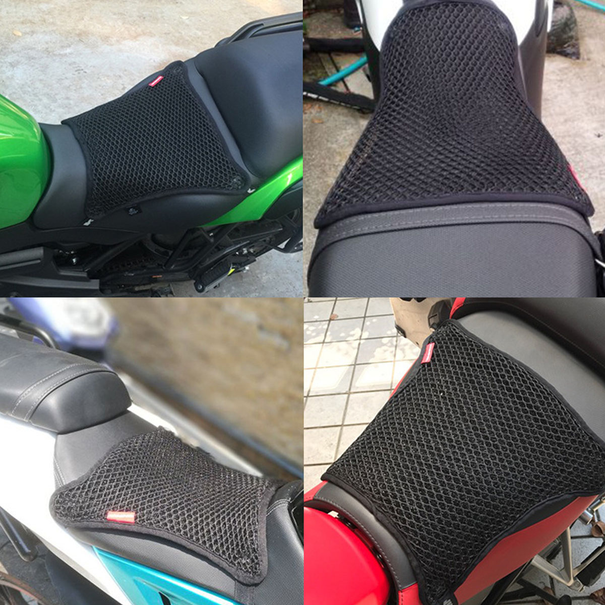 SMLXL-3D-Honeycomb-Universal-Motorcycle-Cool-Seat-Cover-Mesh-Cushion-Breathable-Pad-1530287