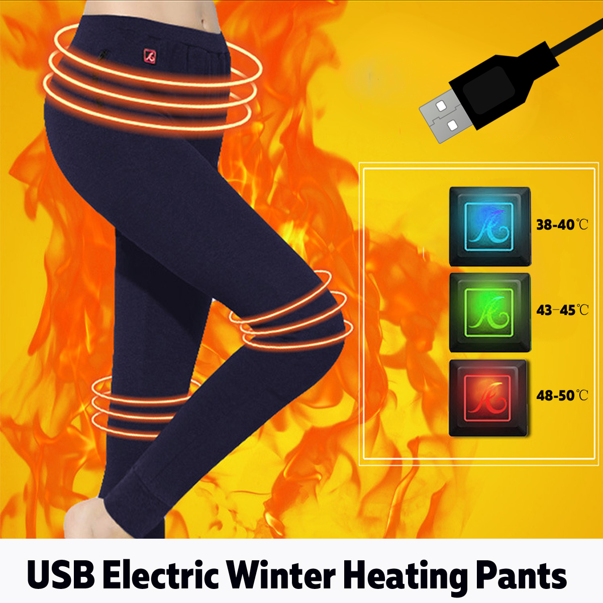 USB-Electric-Heated-Pants-Ladies-Womens-Warm-Heating-Base-Layer-Elastic-Trousers-1588976