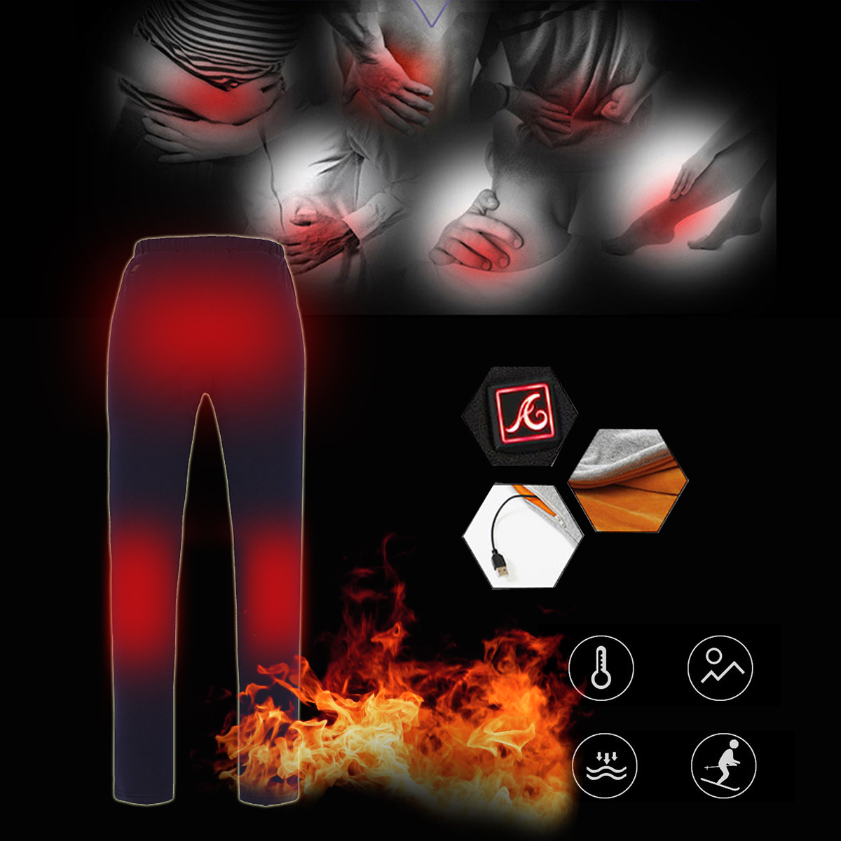 USB-Electric-Heated-Pants-Ladies-Womens-Warm-Heating-Base-Layer-Elastic-Trousers-1588976