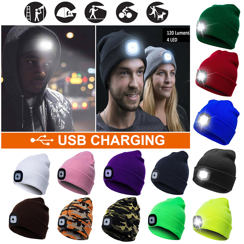 USB-Rechargeable-Wool-Repair-Cap-LED-Lighted-Warm-Hat-1615334