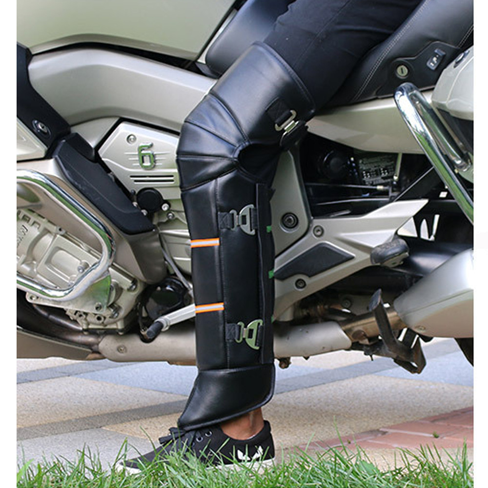 Winter-Motorcycle-Cycling-PU-Leather-Kneepads-Protector-Leg-Warm-Waterproof-Stainless-Steel-Hook-1398520