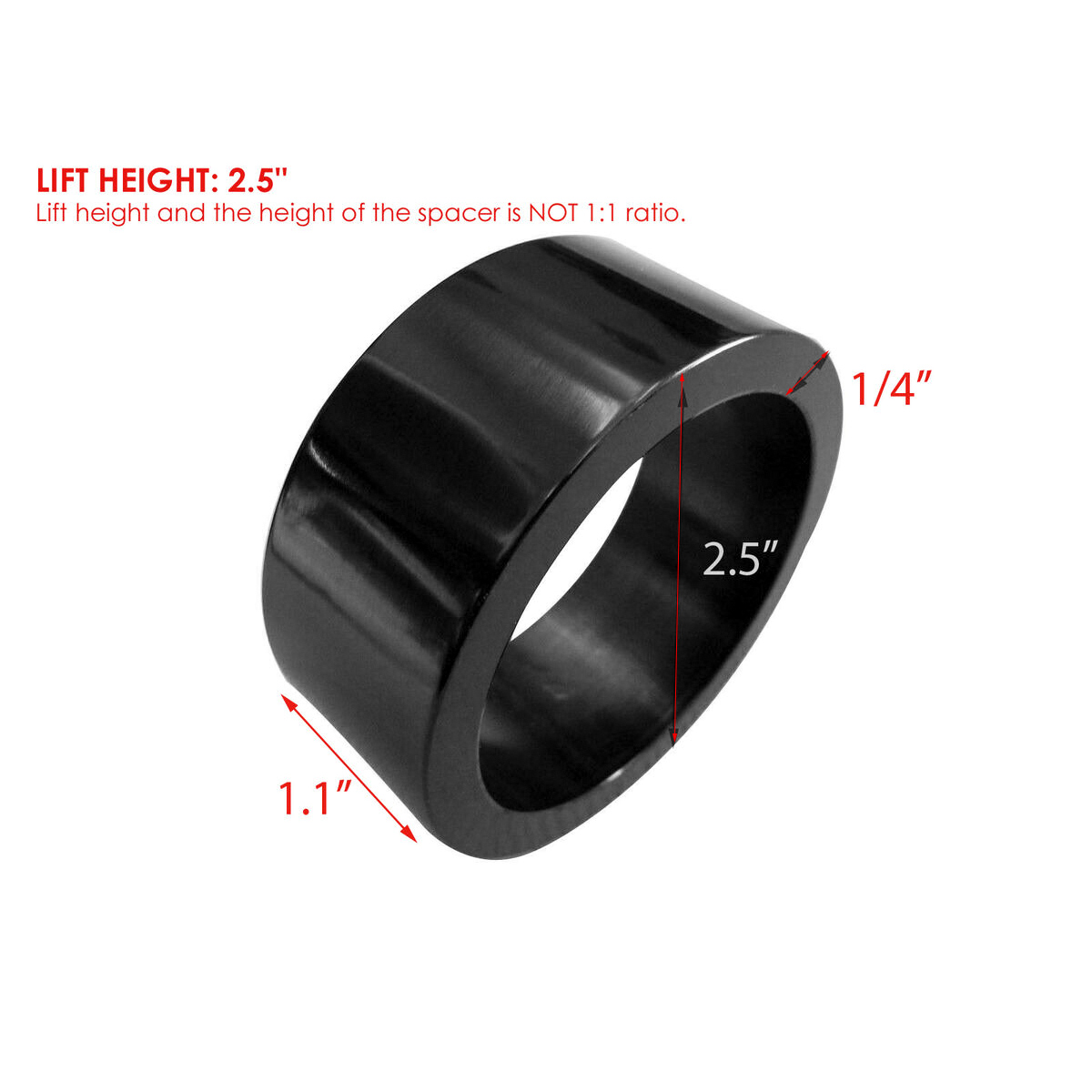 25-Lift-Spacer-Kit-For-Honda-Rancher-Recon-230-250-300-350-400-420-ATV-Black-1770774