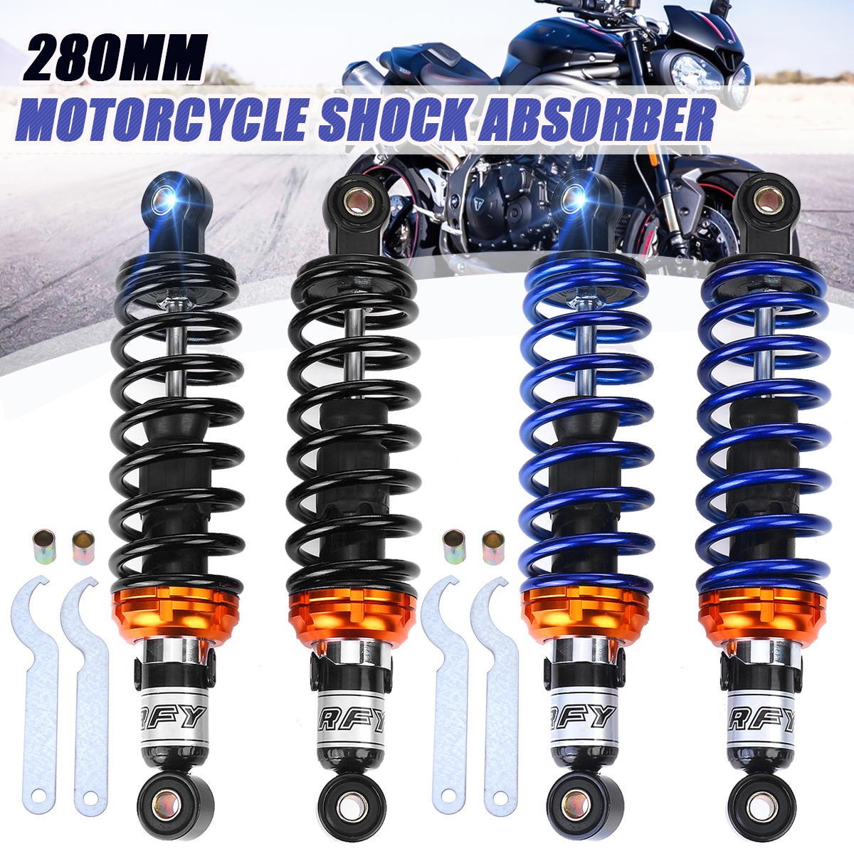 2Pcs-11quot-280mm-Universal-Shock-Absorber-Rear-Suspension-For-Motorbike-Motorcycle-ATV-1754149