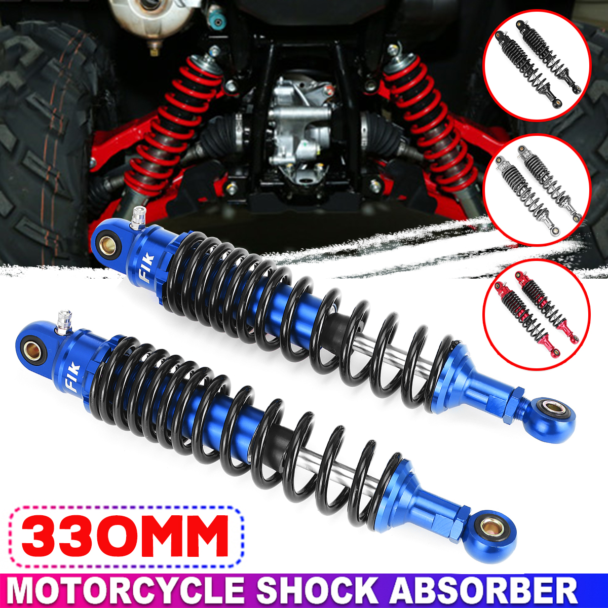 330mm1299quot-Universal-Motorcycle-Air-Shock-Absorber-Rear-Suspension-For-Yamaha-1813699