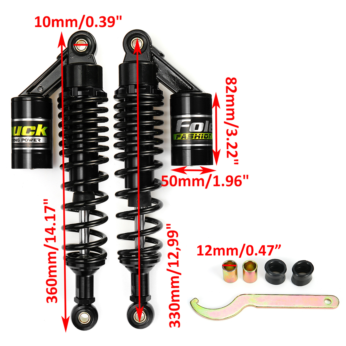 330mm129quot-Universal-Motorcycle-Air-Shock-Absorber-Rear-Suspension-For-Yamaha-Motor-Scooter-ATV-Qu-1754155