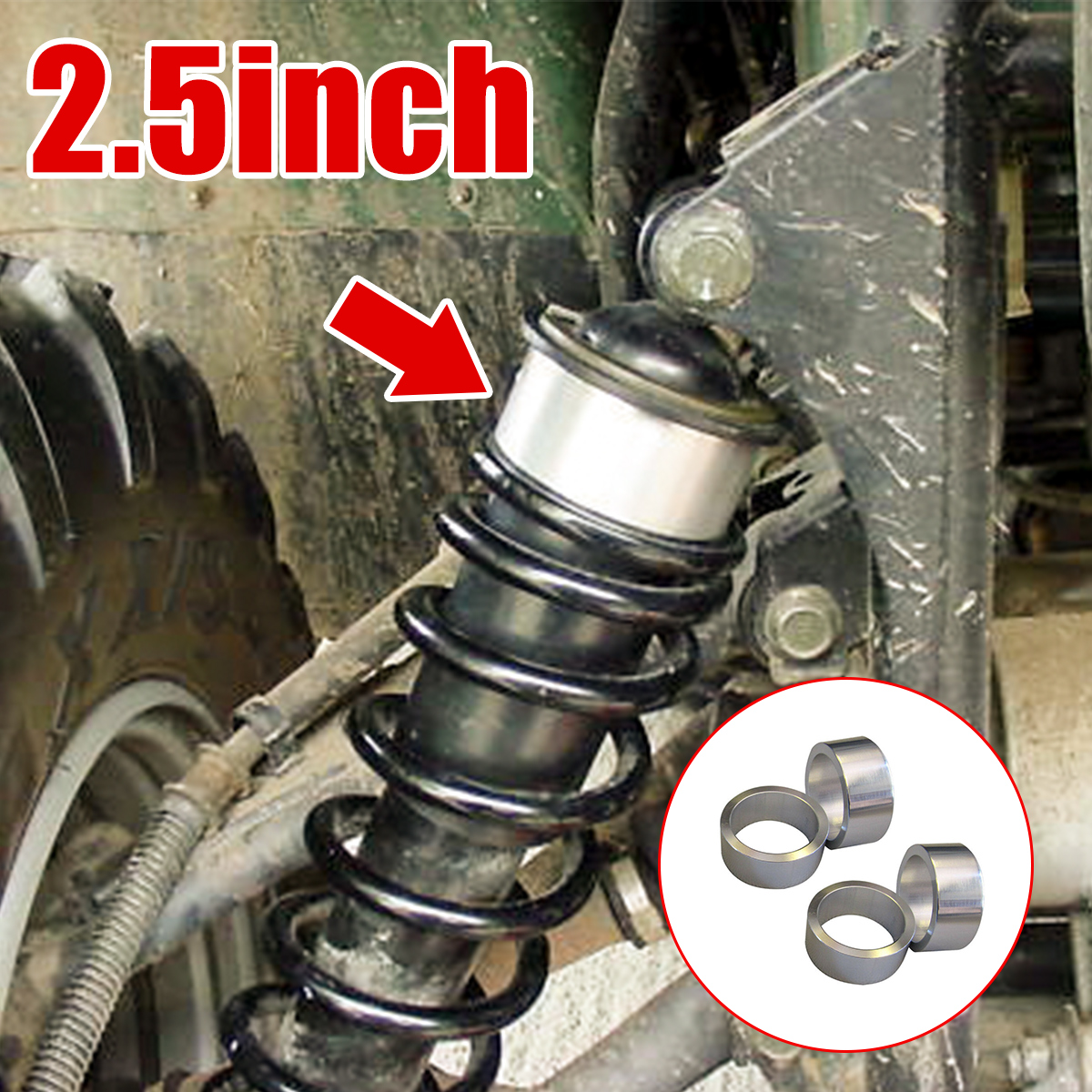 4PCS-25-Lift-Spacer-Kit-For-Honda-Rancher-Recon-230-250-300-350-400-420-ATV-1770773
