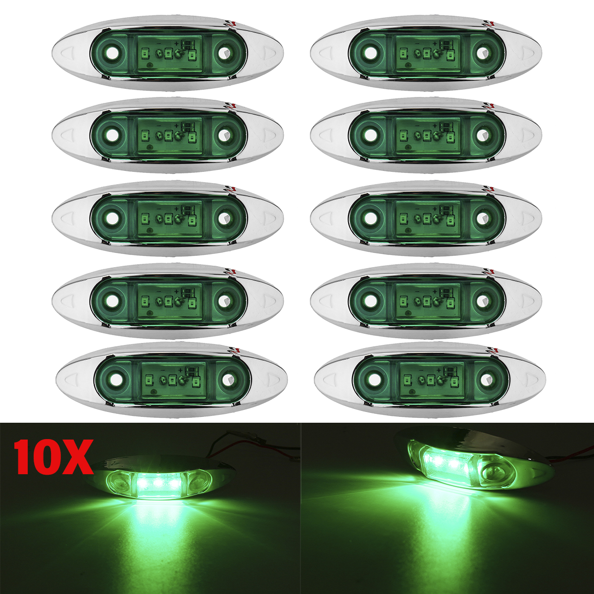 10Pcs-Green-3LED-24V-Side-Marker-Indicator-Light-Clearance-Lamp-Truck-Trailer-Lorry-Van-1714778