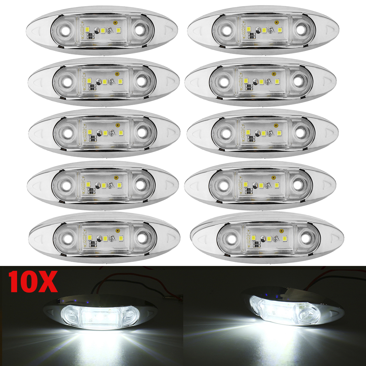10Pcs-White-3LED-24V-Side-Marker-Indicator-Light-Clearance-Lamp-Truck-Trailer-Lorry-Van-1714773
