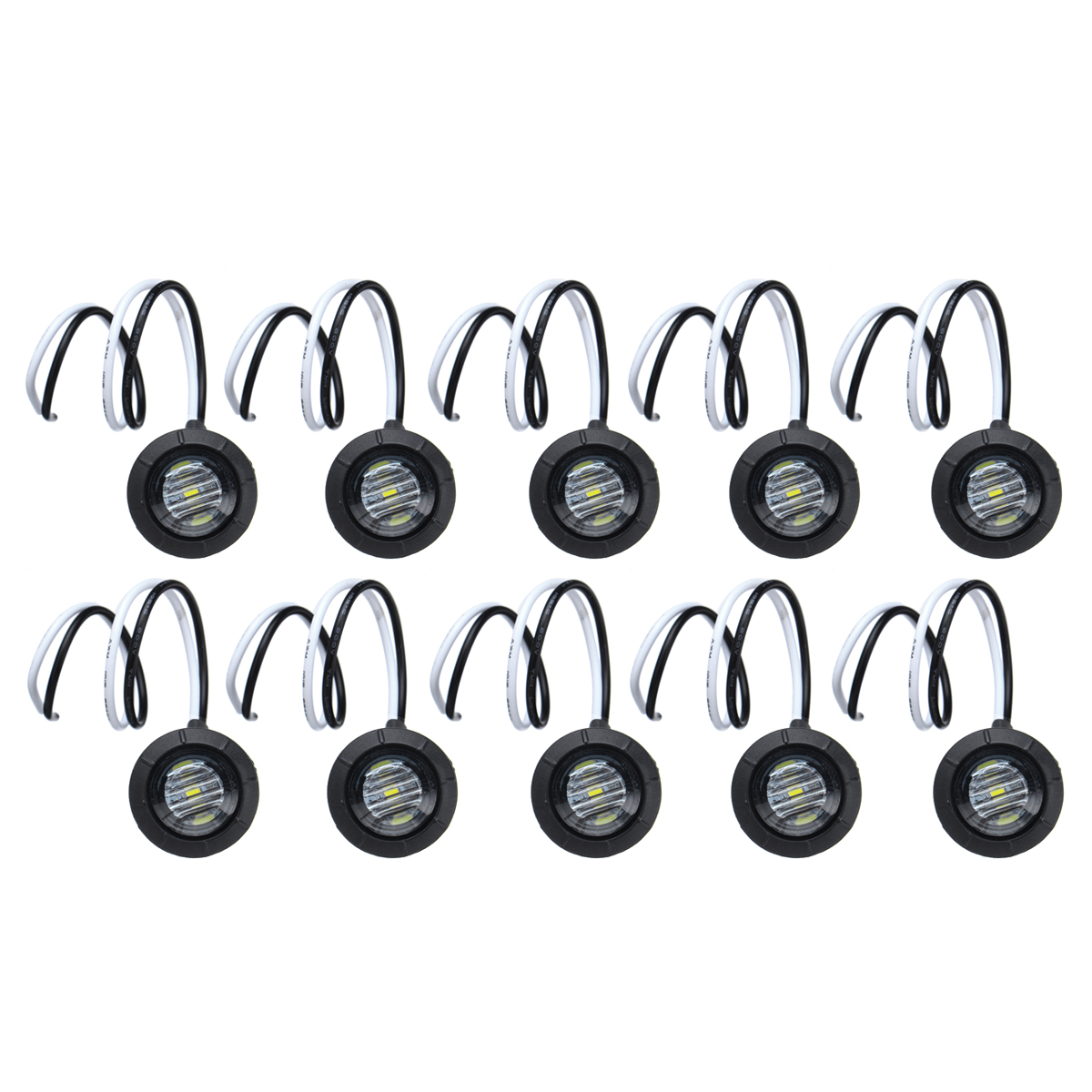 10Pcs-White-Light-12V-24V-LED-Clearance-Side-Marker-Indicators-Lights-Lamp-Lorry-Truck-Boat-Trailer--1670272