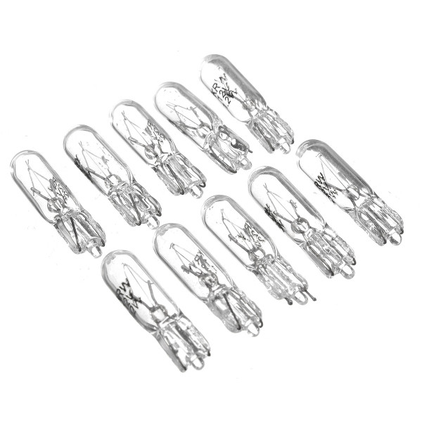 10pcs-12V-12W-Indicator-Motorcycle-Car-Turn-Light-Bulbs-Small-Wedge-Clear-Finish-1107325