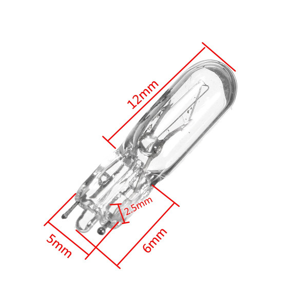 10pcs-12V-12W-Indicator-Motorcycle-Car-Turn-Light-Bulbs-Small-Wedge-Clear-Finish-1107325