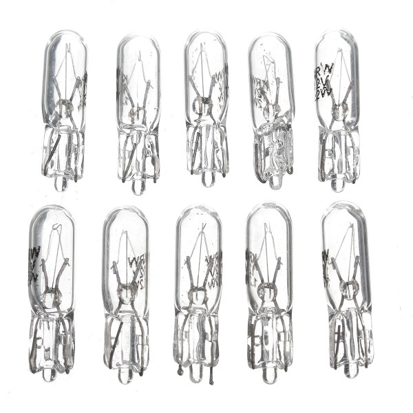 10pcs-12V-12W-Indicator-Motorcycle-Car-Turn-Light-Bulbs-Small-Wedge-Clear-Finish-1107325