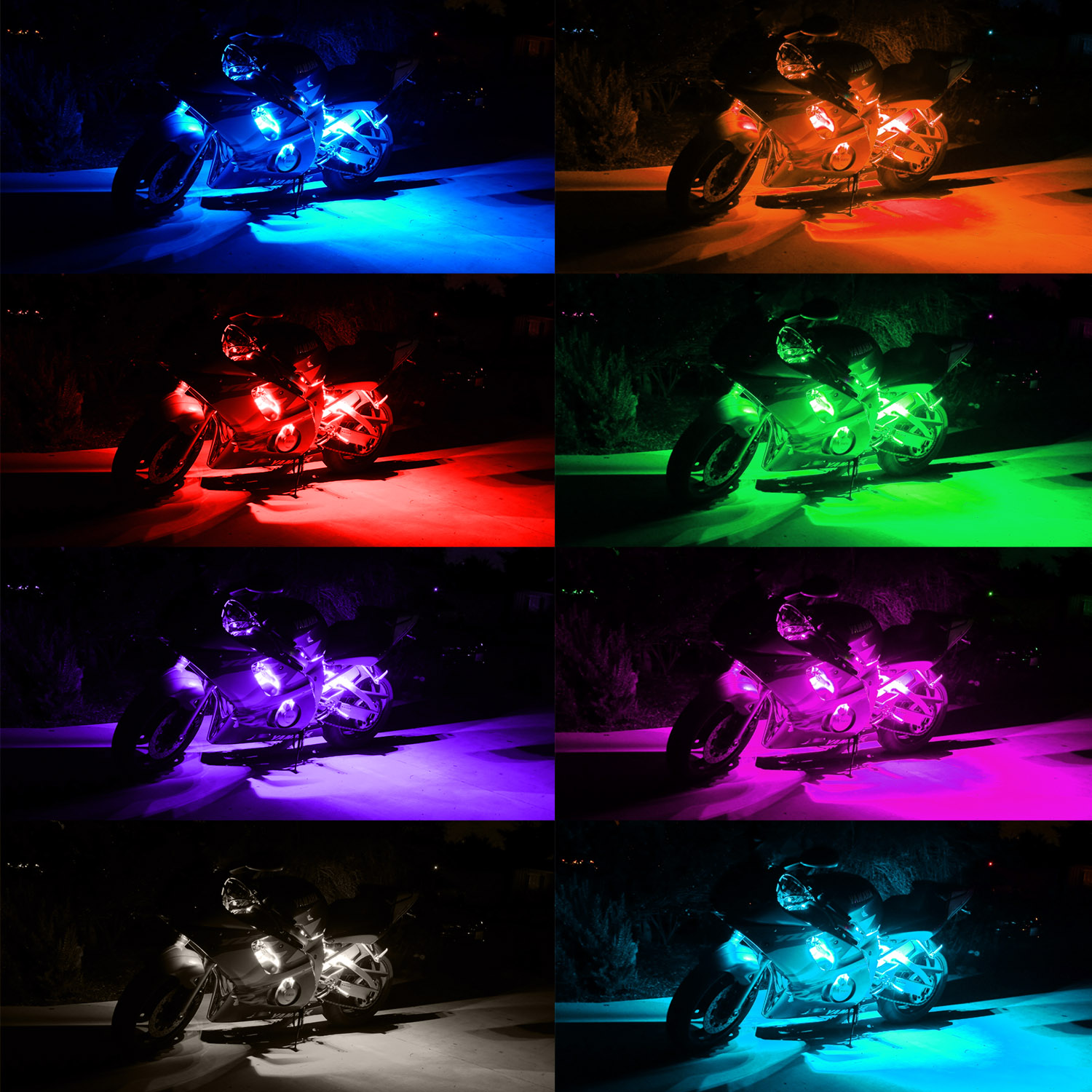 10pcs-Wireless-RGB-IRRF-Multi-Color-LED-Light-Strips-Remote-Control-Neon-Atmosphere-Lamp-1208476