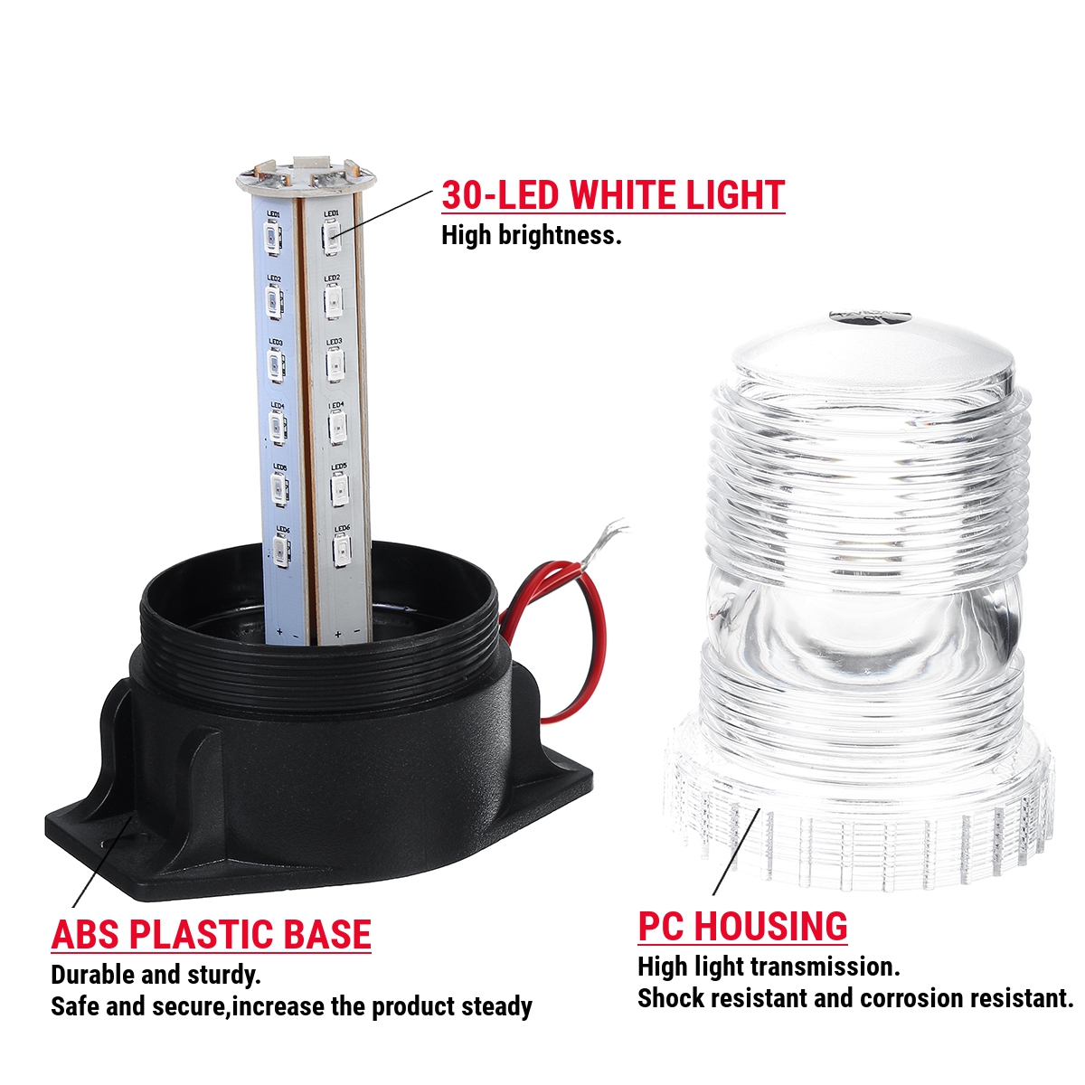 12-24V-30-LED-Roof-Rotating-Beacon-Strobe-Tractor-Warning-Light-Lamp-1720806